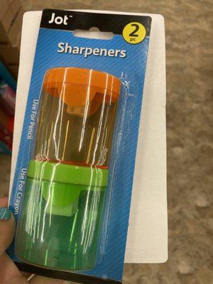 A second style of pencil sharpener available