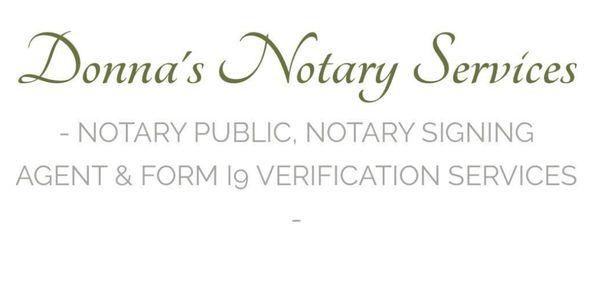 Donna's Notary Services