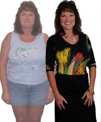 Cyndi C., lost 45 lbs!