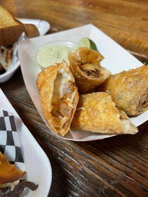 Birria egg rolls