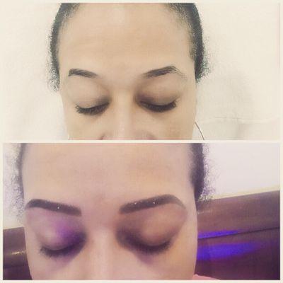 Filling in brows is nice but not having to fill in is nicker! Microblading... we got U!