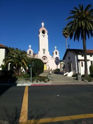 Downtown San Rafael and the old mission.