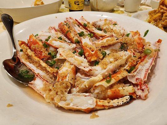 King Crab - steamed with minced garlic sauce