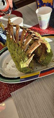 Herb-crusted rack of lamb