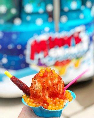 Our Mangonada Shave Ice... exclusively at the Minnesota State Fair!