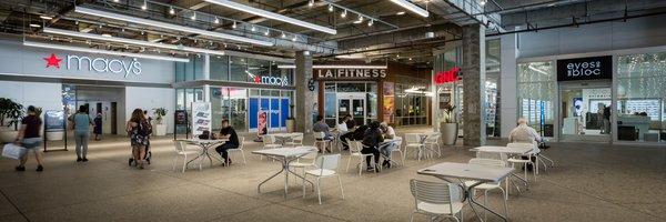 Macy's, LA Fitness and GNC Plaza Level entrances.