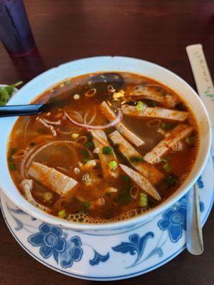 Spicy beef pho.  It's not spicy. P11. Bun Bo Hue