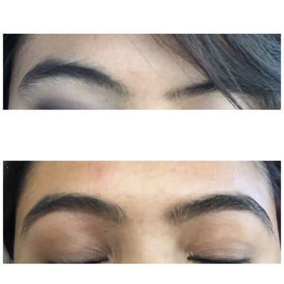 My eyebrows grow quick and get craaaaazy! Ruby was able to shape them and make them beautiful! Ive never been so happy with my eyebrows!