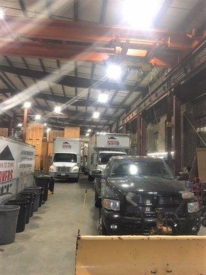 We tuck our trucks in at night!