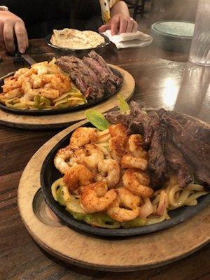 Shrimp and steak fajitas for less than $30 each