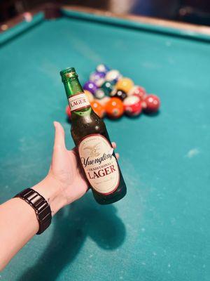 Yuengling Lager and Pool!