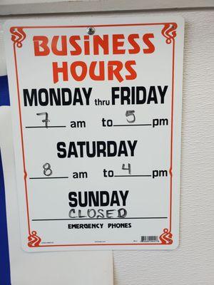 Business hours