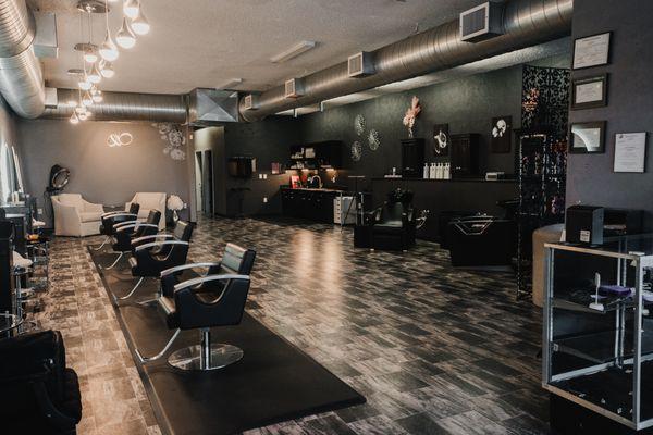 Relax and indulge in out modern, laid back and luxe salon.