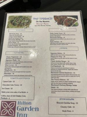 Food menu