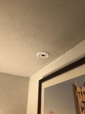 Missing fire alarm and smoke detector