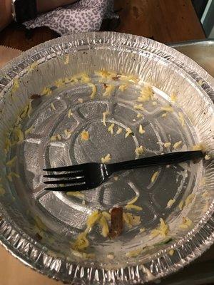 All that's left of my Gyro Bowl.