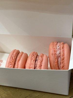 Raspberry Macarons