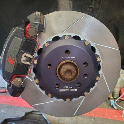 Major brake upgrade performed on this Audi S4.