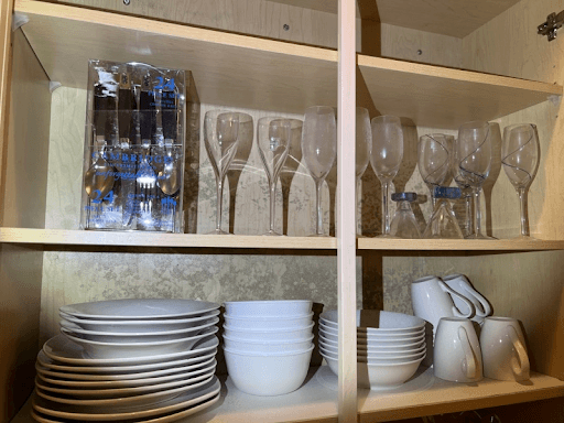 Mold Damage to cabinets after humidity bloom event.