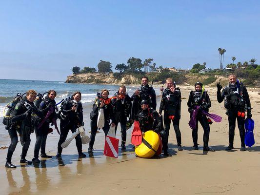 Shore dive training. Learning to dive is great. Learning to enter and exit the water in a number of conditions is even better!