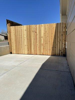 Cedar Driveway Gate