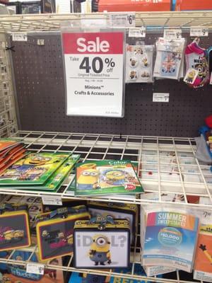 Minions stuff on sale