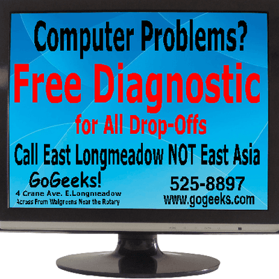 GoGeeks Offer FREE Diagnostic for all drop-offs!