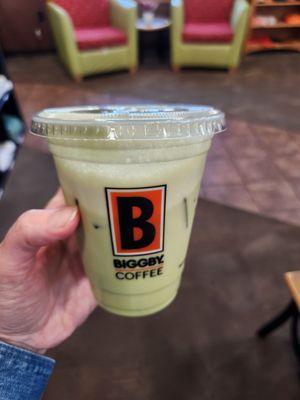 Small matcha with oatmilk