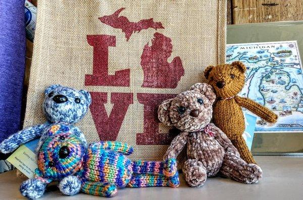 Handmade stuffed animals and other gifts for children