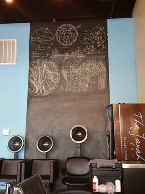 Chalk art at the Jayah Rose Salon and Spa