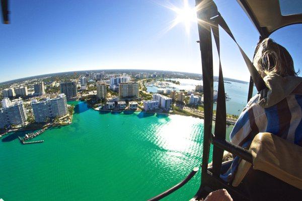 flyVENTURE flying over Downtown Sarasota