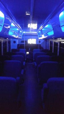 Classic Party Bus Surround Sounds & Flat Screen TV