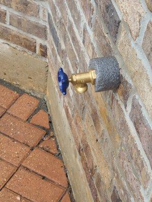 Water hose faucet replace