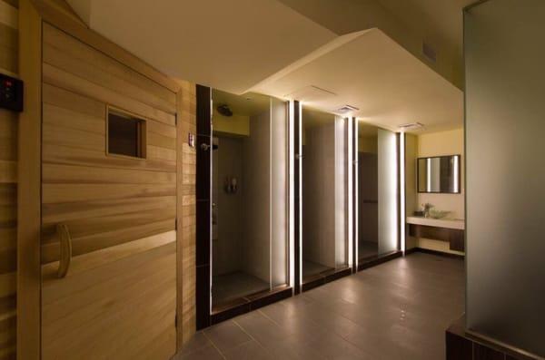 shower and sauna room