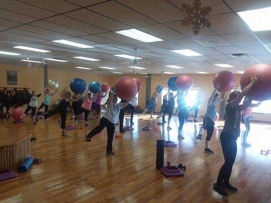 Just havin' a ball at Jazzercise Dubuque!