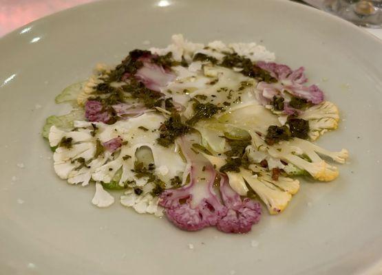 Cauliflower Carpaccio