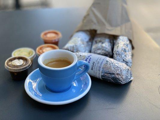 This is my first stop every morning in Austin. The best coffee and breakfast tacos.