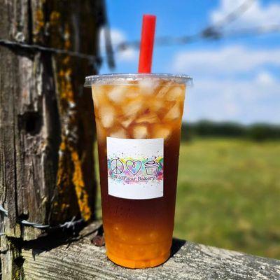 Southern Peach Tea Boba