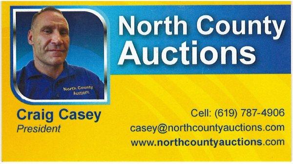 Craig Casey https://northcountyauctions.com/ North County Auctions Estates Non Cash Donations Sports Memorabilia Collectibles