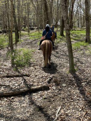 On the trail with guide Leah