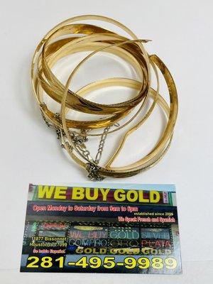 We buy scrap gold jewelry