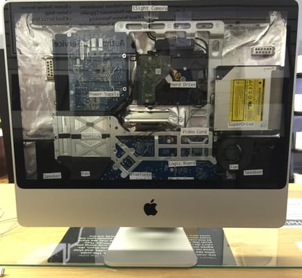 Ever wonder what's behind your iMac screen?