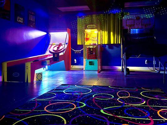 Check out our arcade-themed escape room, Game On: UNLOCKED Arcade!