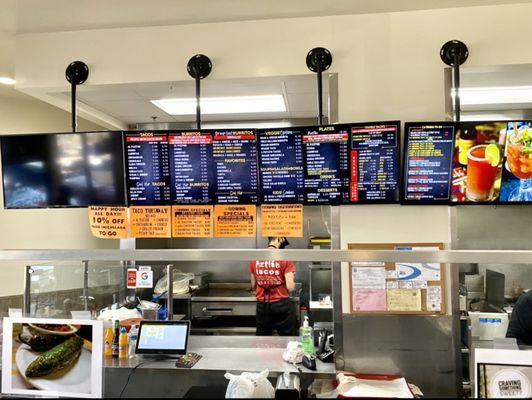 Menu Board and Kitchen