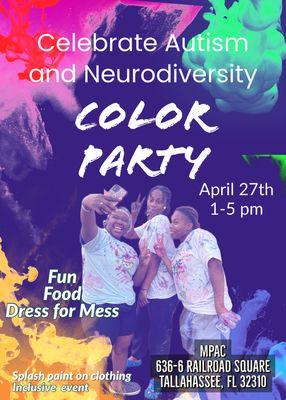 Autism Awareness Month-Color party