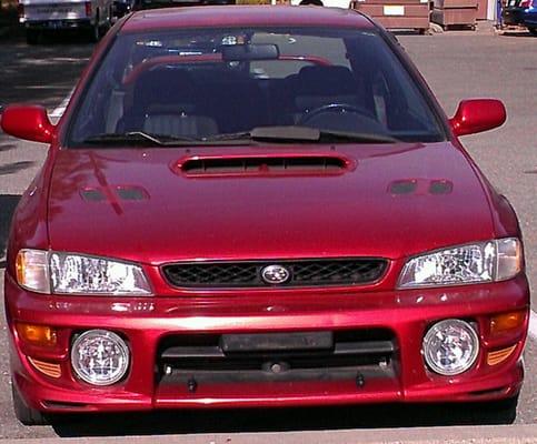 My 2000 Subaru Impreza. Excellently maintained by Mike and John. Give them extremely high marks. :)