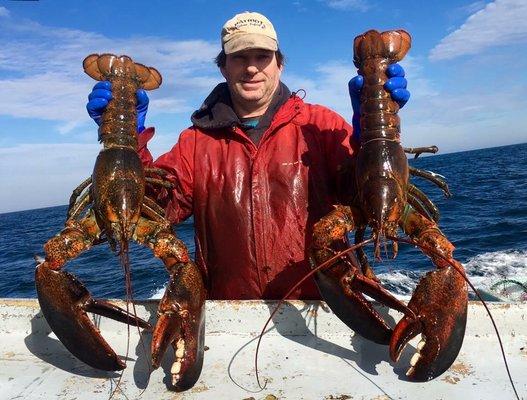 Capt. Craig Porter with some big ones... they got sent back to the sea to breed.