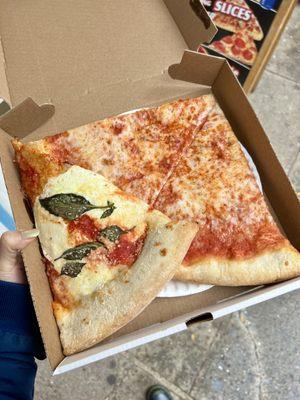 Cheese Pizza and Margherita Pizza