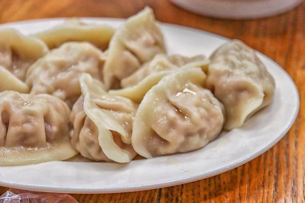 Fresh cabbage and pork dumplings