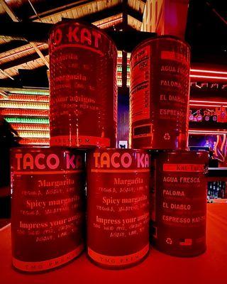 Taco Kat bar menu